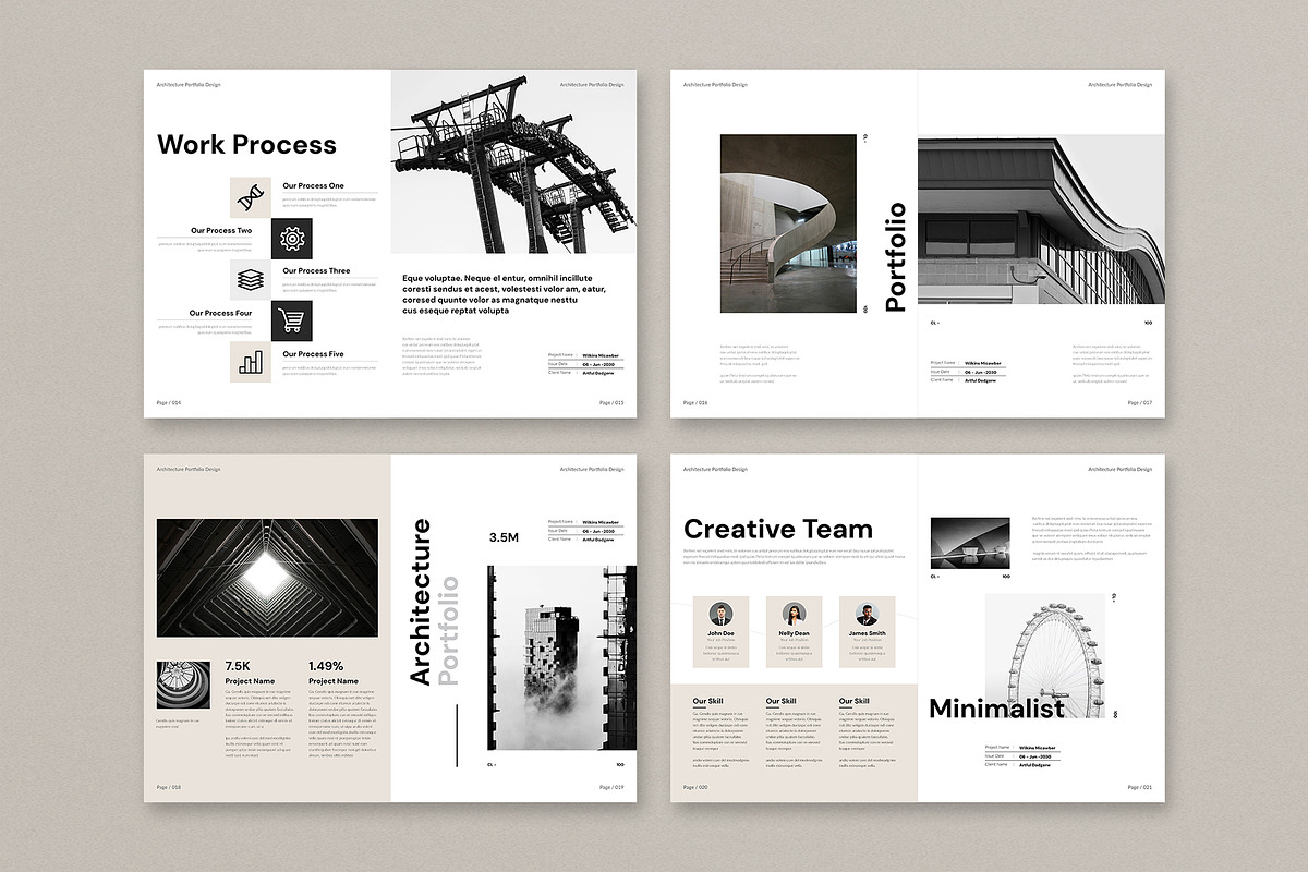Architecture Portfolio Template, a Brochure Template by Cleffon_Graphic_Studio (Photo 5 of 7)