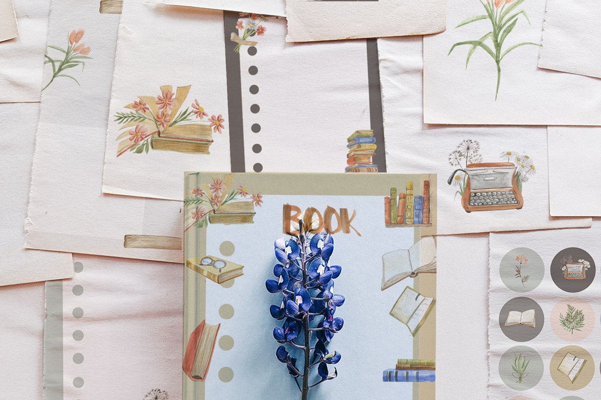 Books clipart, an Illustration by Love Watercolor Store (Photo 3 of 5)