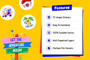 World Travel Stickers, a Duotone Icon by Vectors Market (Thumbnail 2 of 8)