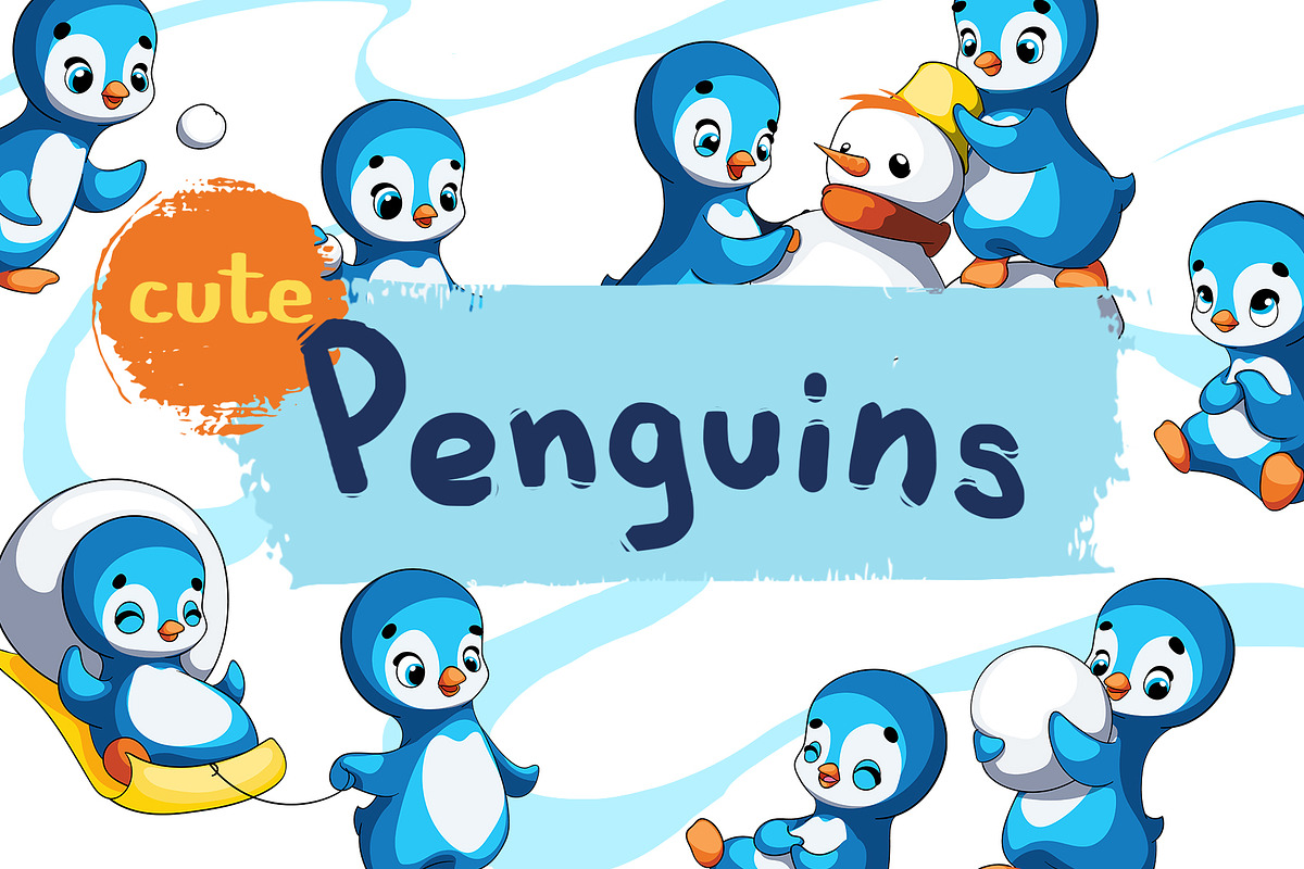 cute penguins, an Illustration by tata_ota (Photo 1 of 3)