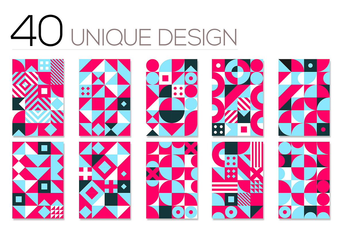 40 Geometric Cover for Print Design, a Brochure Template by binangkit (Photo 4 of 12)