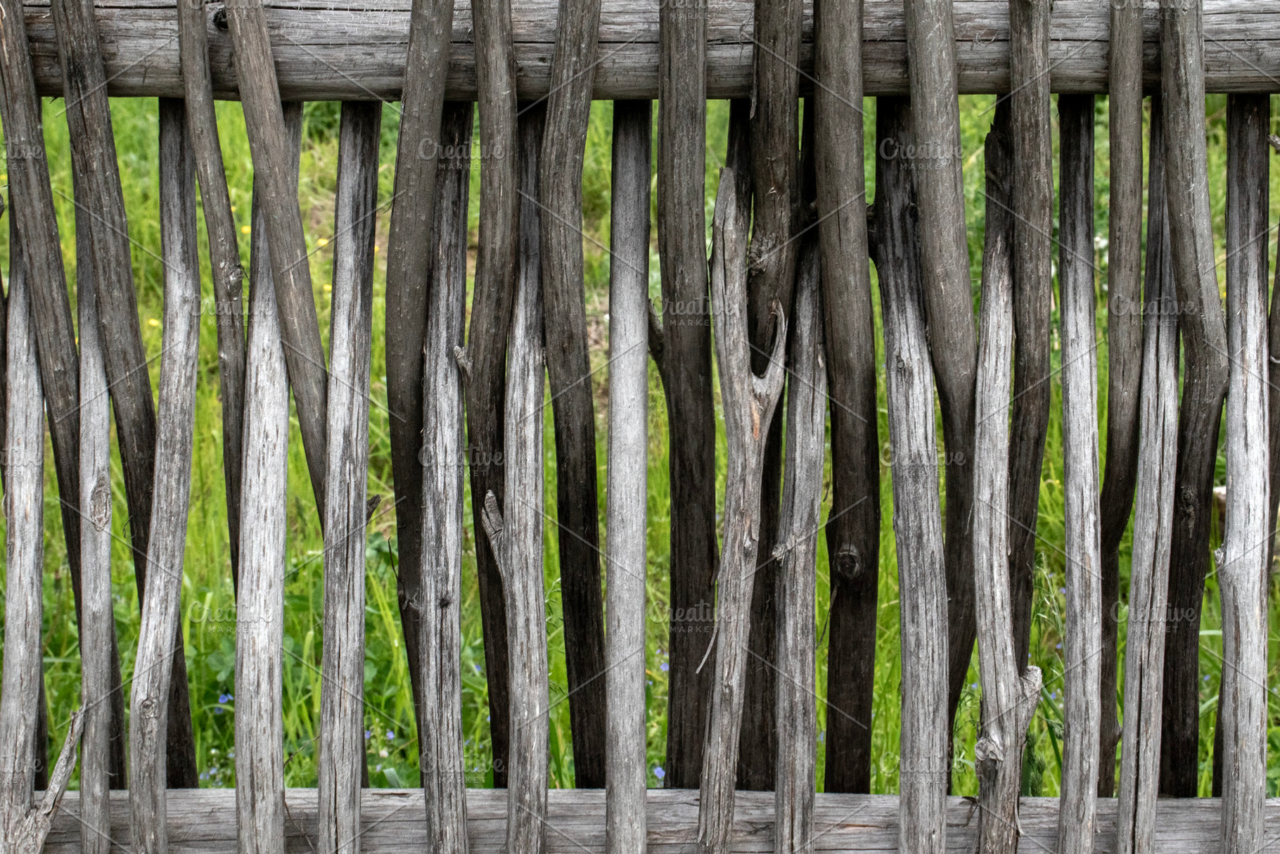 Fragment of a lattice fence., a Technology Photo by Schreibikus