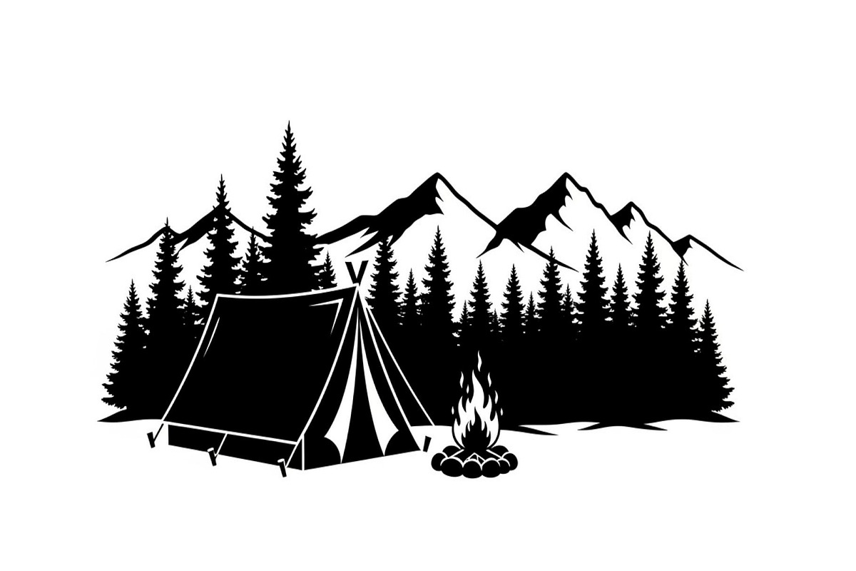 50 Camping Mountain Vector Bundle, an Illustration by jahid234 (Photo 15 of 51)