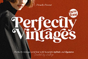 Perfectly Vintages - Retro Font, a Serif Font by Keithzo (Thumbnail 1 of 10)