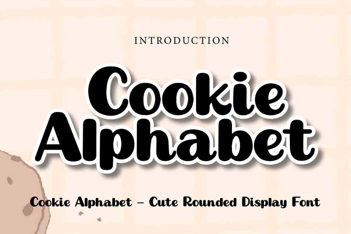 Cookie Alphabet, a Slab Serif Font by Wow Magic (Photo 1 of 3)