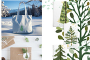 Christmas tree, Boho Christmas tree, an Illustration by Usis (Thumbnail 4 of 6)