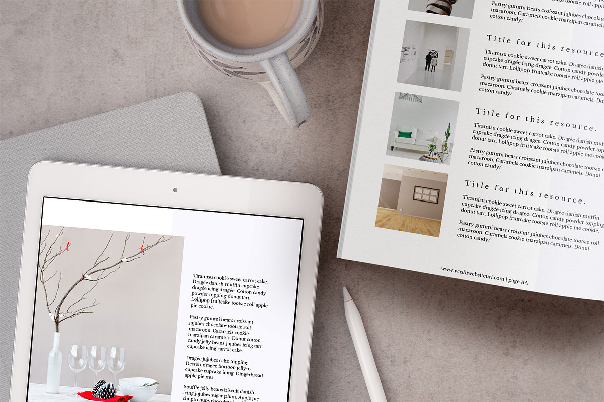 eBook/Magazine Canva Template- Washi, a Magazine Template by Studio Sugoi (Photo 10 of 10)