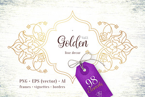 3. Set Of 98 Vector Line Elements.