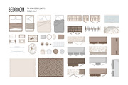Floor Plan Kit, an Object Illustration by DesignerCandies (Thumbnail 7 of 11)
