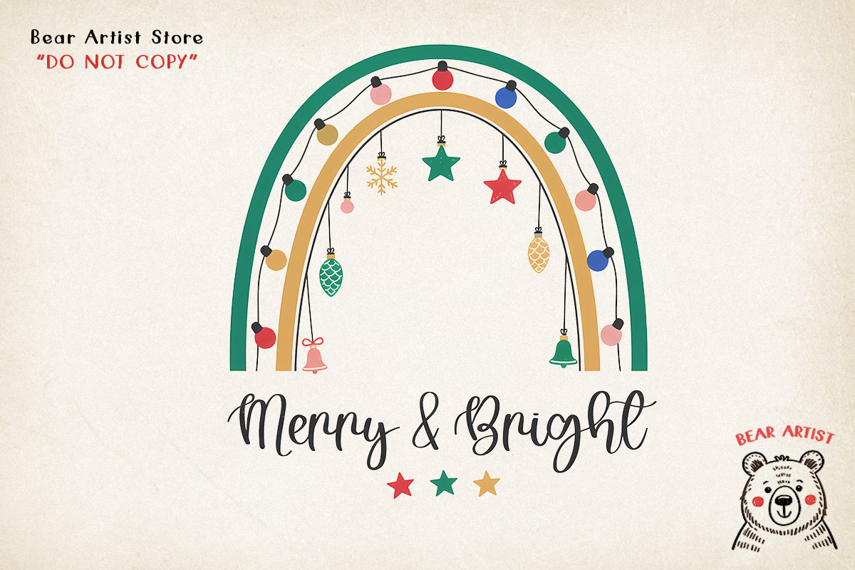 Retro Christmas Hand-drawn PNG, a Graphic by GlitterCraft (Photo 2 of 101)