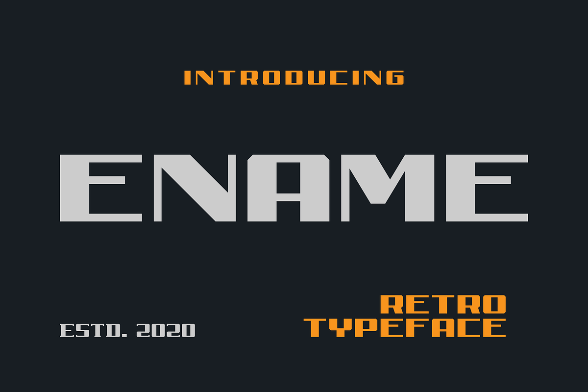 Ename Retro Sans, a Sans Serif Font by 24Design Studios (Photo 1 of 6)