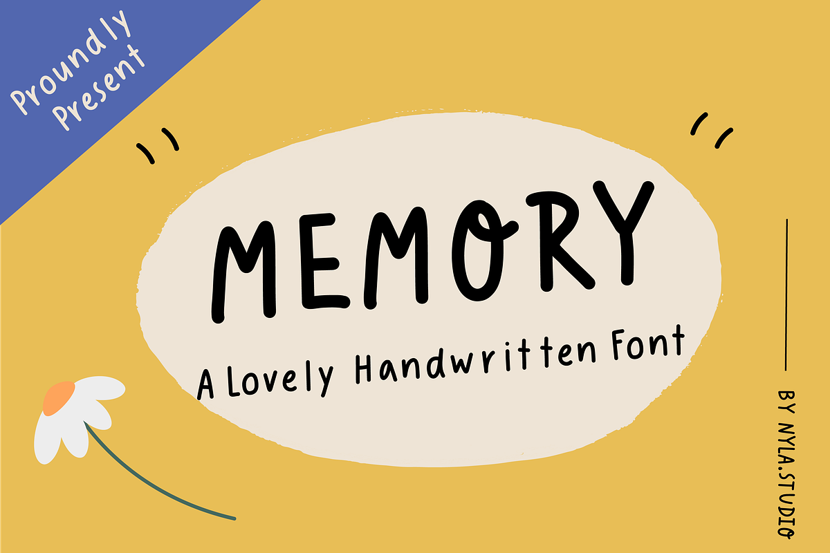 Memory Handwritten Font, a Handwritten Font by Nyla.Studio (Photo 1 of 10)