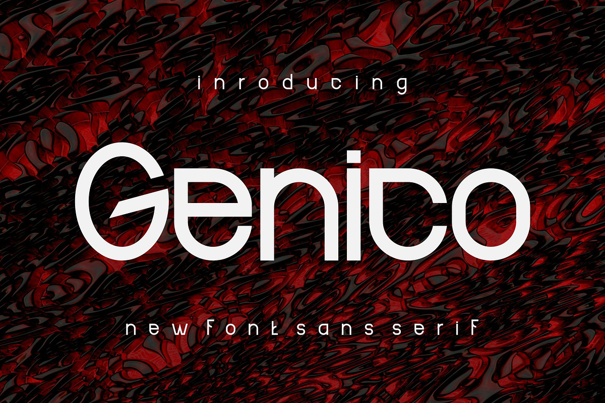 Genico, a Sans Serif Font by riotama85 (Photo 1 of 5)