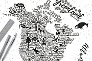 Typography World Map., an Illustration by Moloko88 (Thumbnail 7 of 7)