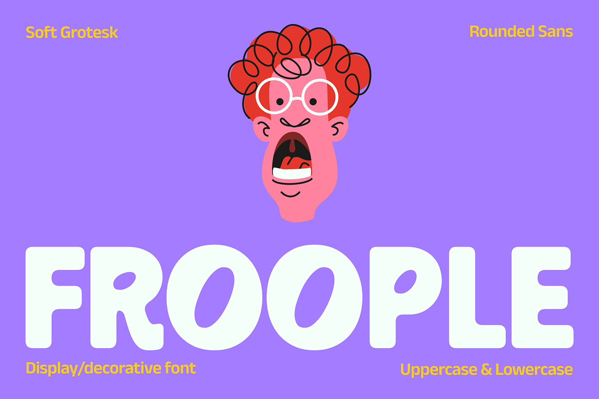 Froople - Playful Display Font, a Font by Studio Moara (Photo 1 of 8)