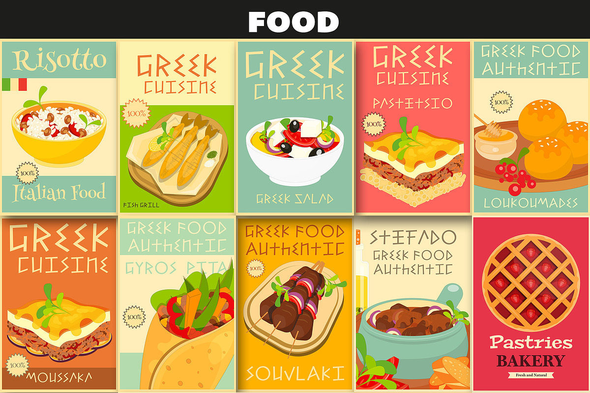 Big flyer poster bundle, a Food Illustration by ELFIVETROV DESIGN (Photo 5 of 16)