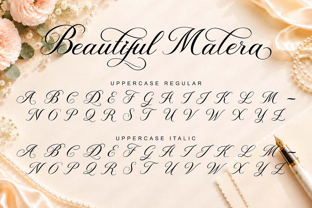 Beautiful Malera, a Handwritten Font by Yoga Letter (Photo 7 of 10)