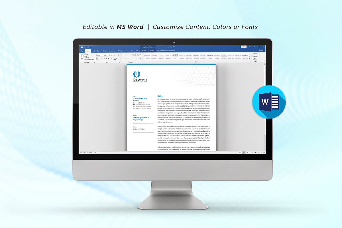 Canva Letterhead and Invoice Bundle, a Stationery Template by DesignDevisers (Photo 14 of 14)