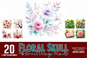 20 Groovy Watercolour Floral Bundle, a Graphic by Sofia's Fashion (Thumbnail 1 of 3)