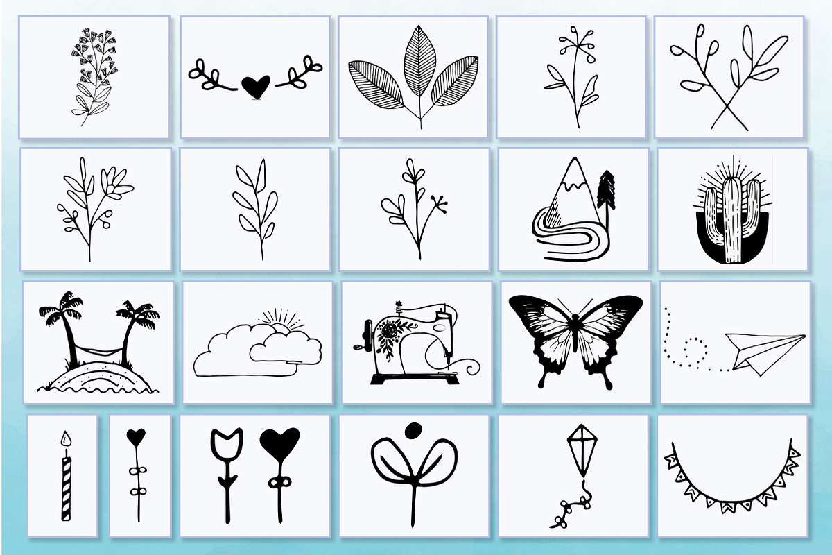 Hand drawn Elements Vector and PNG, an Illustration by Suzy-Lou (Photo 4 of 7)