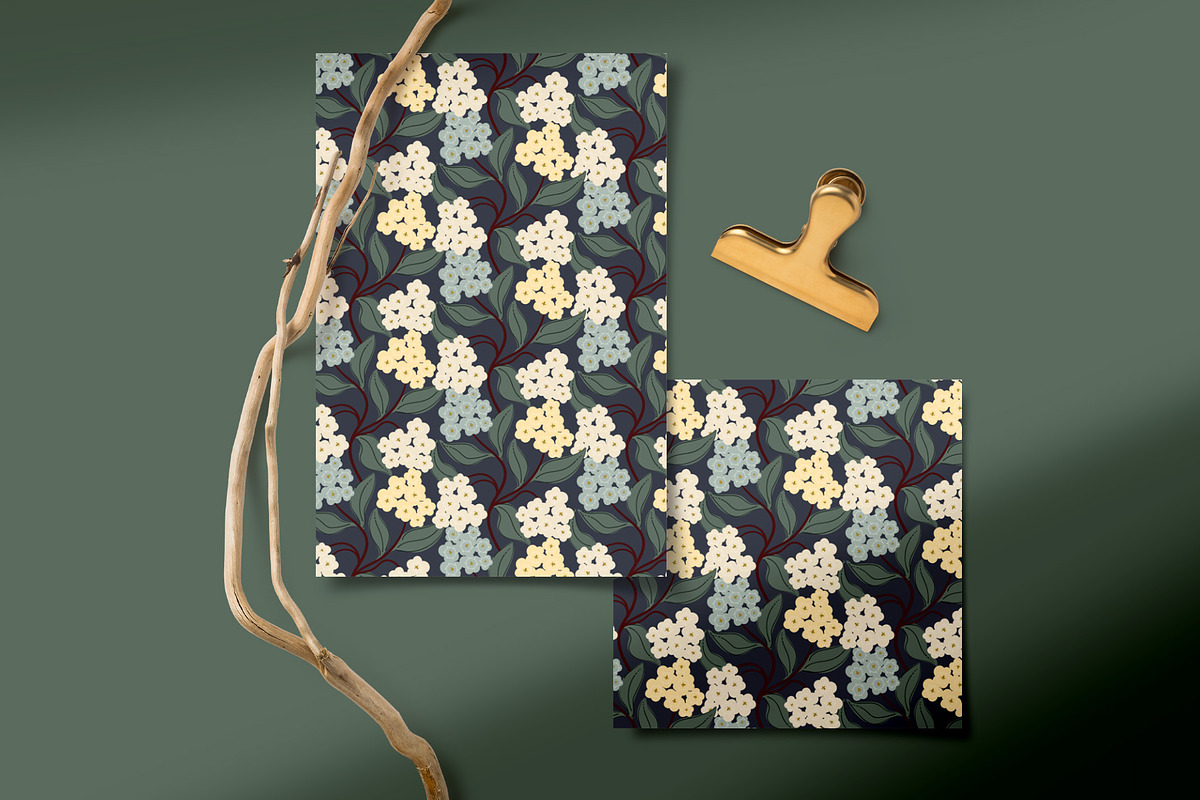 Jasmine Flowers Pattern, a Wallpaper Graphic by Bloomart Studio (Photo 4 of 4)