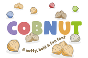 Cobnut - a nutty, bold and fun font, a Font by Little Type Factory (Thumbnail 6 of 12)
