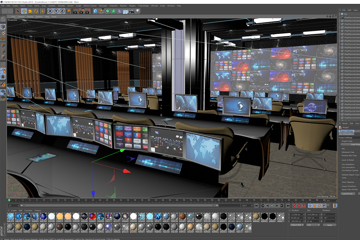 TV Studio Control Room 1, an Architecture 3D Model by akerStudio (Photo 40 of 42)
