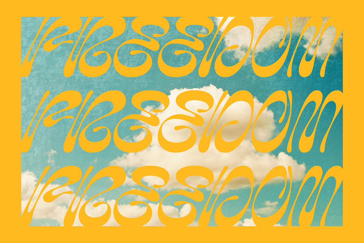 Amiza - Psychedelic Font, a Sans Serif Font by Zarma Type (Photo 2 of 14)
