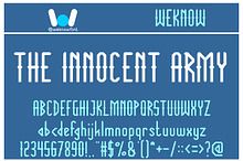 The Innocent army font