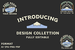 Mountain Design Collection, a Branding & Logo Template by rezhaldf