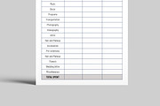 Wedding Budget Template, a Stationery Template by MightyDesign (Thumbnail 3 of 8)