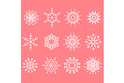 Snowflakes icon collection. Graphic, an Object Graphic by RODINA (Thumbnail 1 of 3)