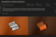 Business Cards Mockup Bundle – 6 PSD, a Merchandise Mockup by FURIOSO mockups (Thumbnail 13 of 15)