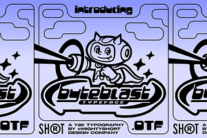 Byteblast Typeface