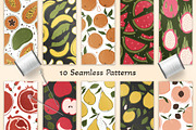 Summer fruits. Big graphic set., an Illustration by ClipArtRoom (Thumbnail 6 of 8)