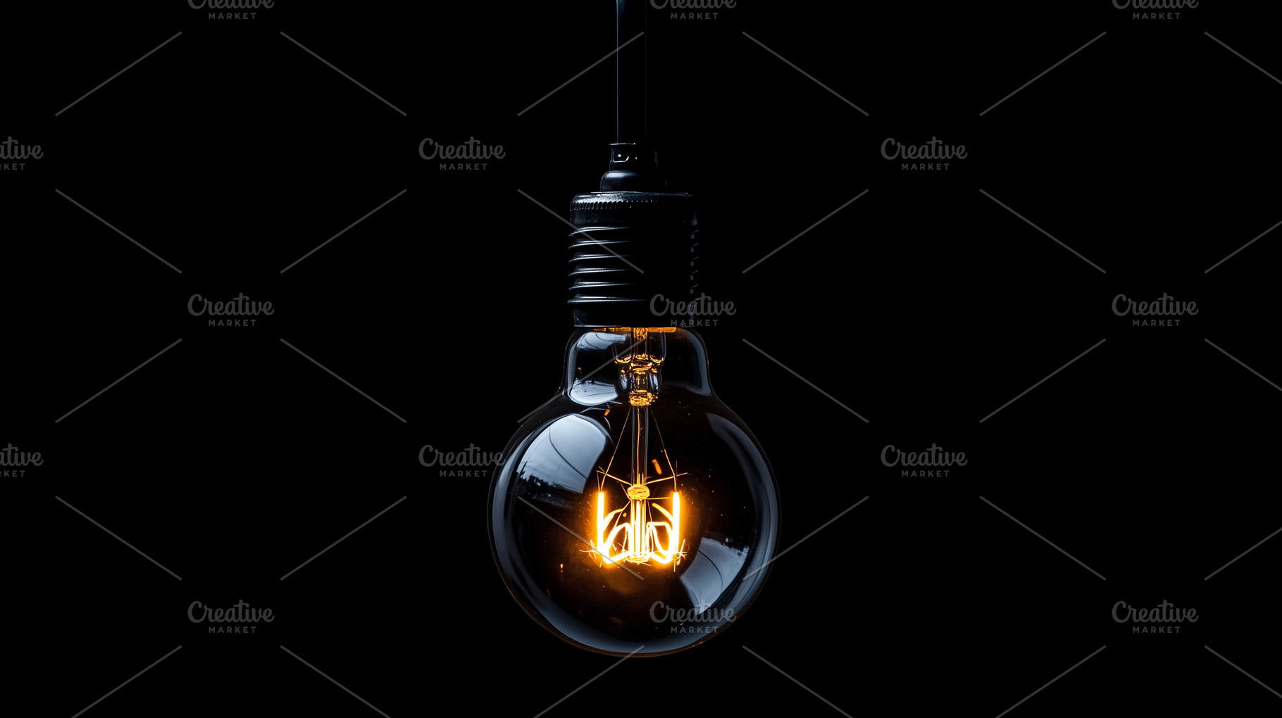 Lightbulb on black background, a Technology Photo by MistyDay