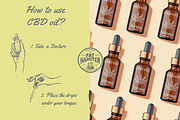 Cannabis & Hand vintage illustration, a Healthcare Illustration by Fat Hamster (Thumbnail 7 of 16)