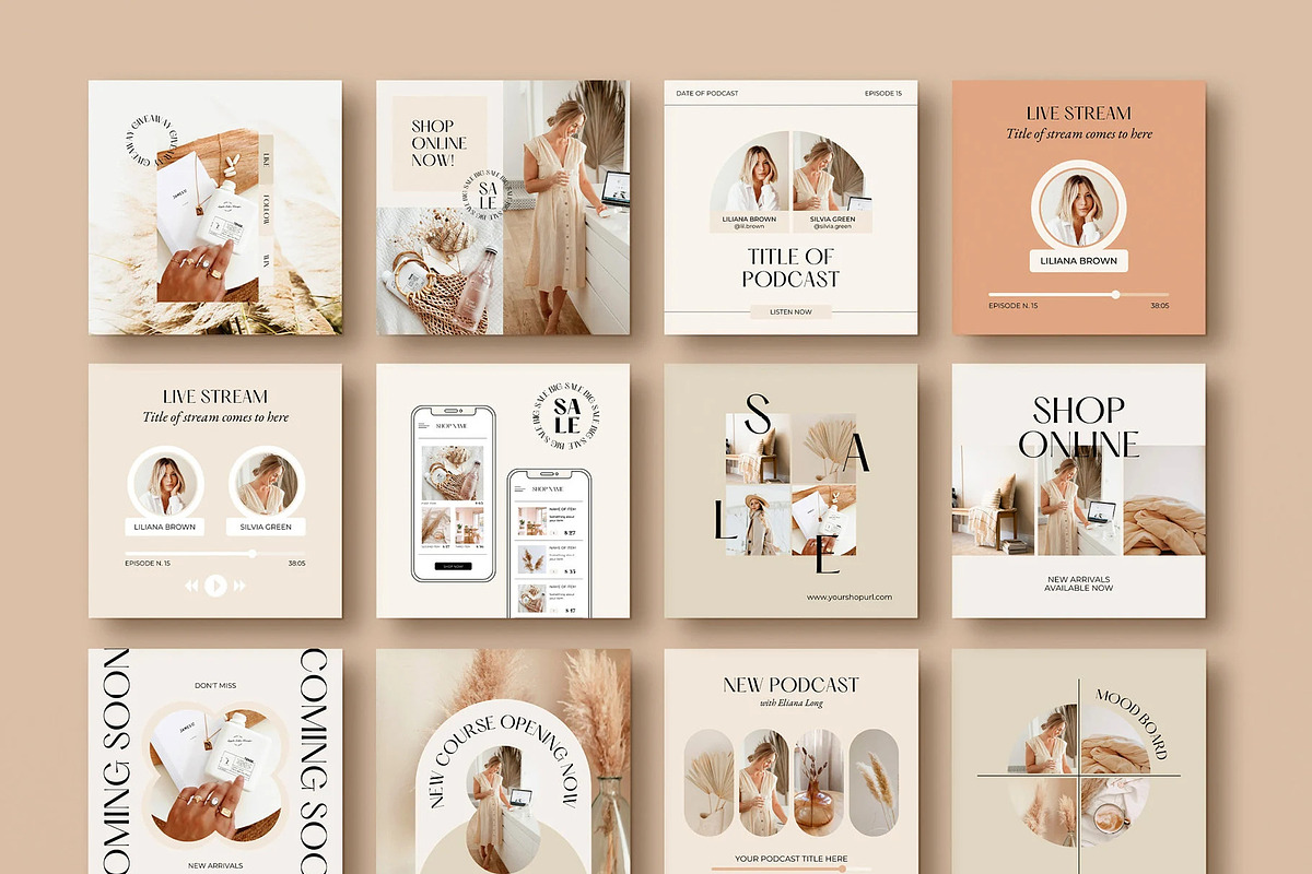 Adel Instagram Template Canva, a Social Media Template by Mirazz (Photo 8 of 9)
