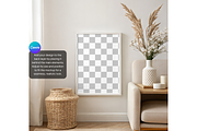Modern Neutral Frame Mockup, a Product Mockup by MockupWizard (Thumbnail 3 of 5)
