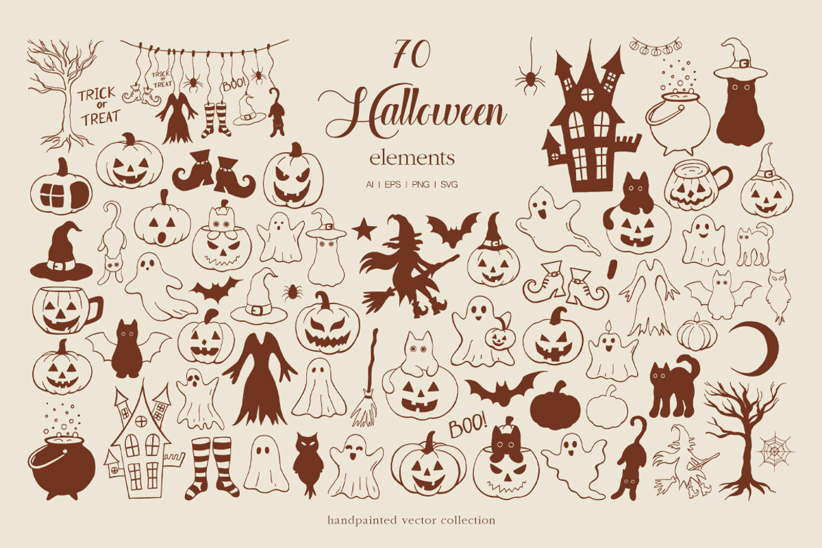 Whimsical Set Autumn Vibes, an Object Illustration by ViktoriyaD (Photo 10 of 22)