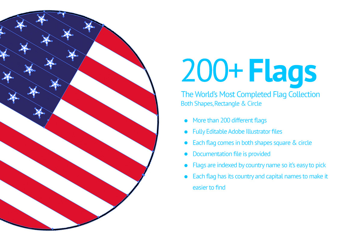 200+ Flags From Around The World, an Illustration by Pixel Strawberry (Photo 4 of 4)