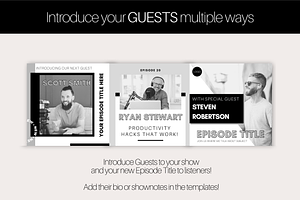 50 Podcast Instagram Template BUNDLE