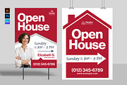 Open House Sign Template, a Flyer Template by BrandPacks (Thumbnail 1 of 5)