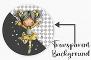 Whimsical Valentine Elf Clipart, an Illustration by Canvas Craft (Thumbnail 2 of 6)