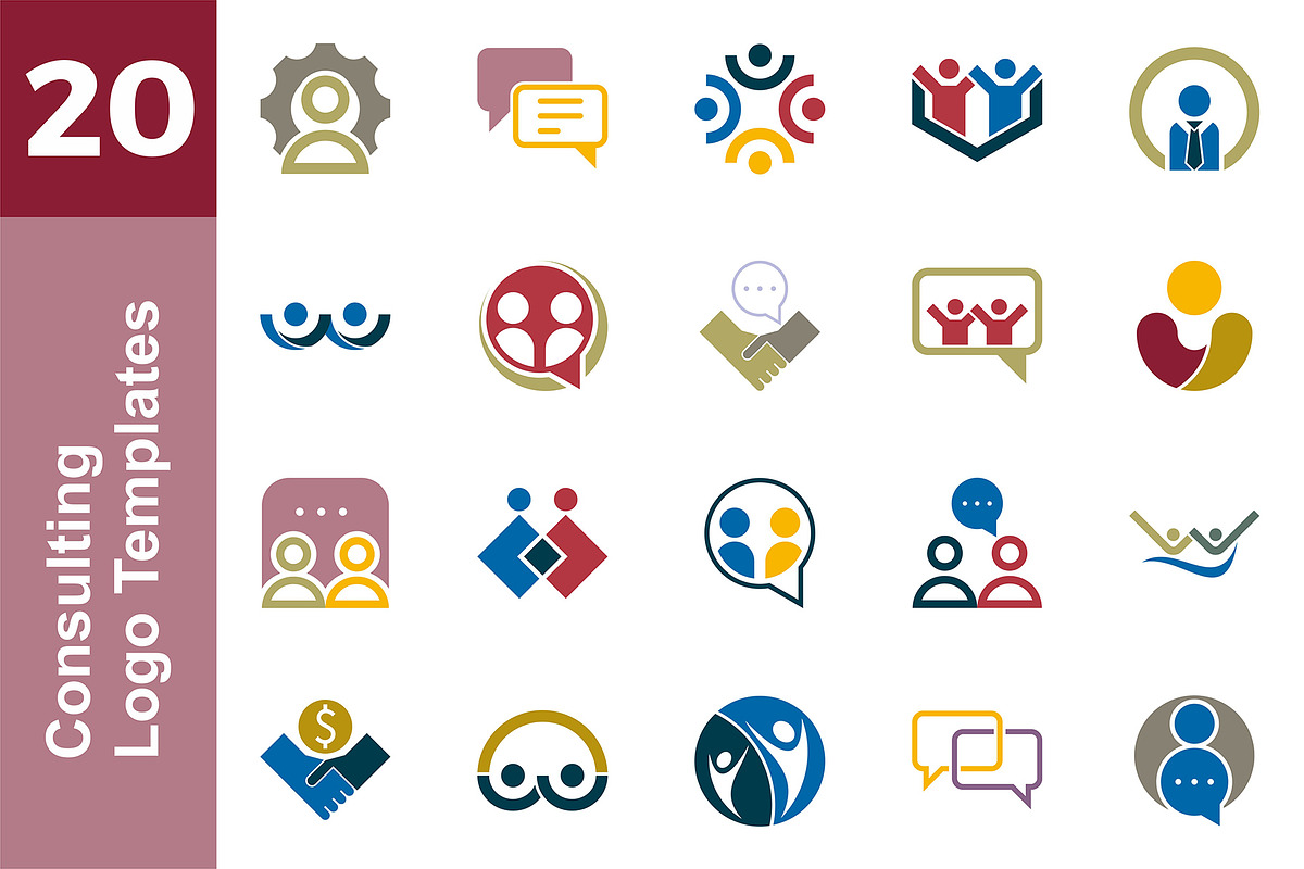20 Logo Consulting Template Bundle, a Branding & Logo Template by Acongraphic (Photo 1 of 21)