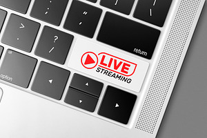 Live streaming computer key, a Technology Photo by BOOCYS