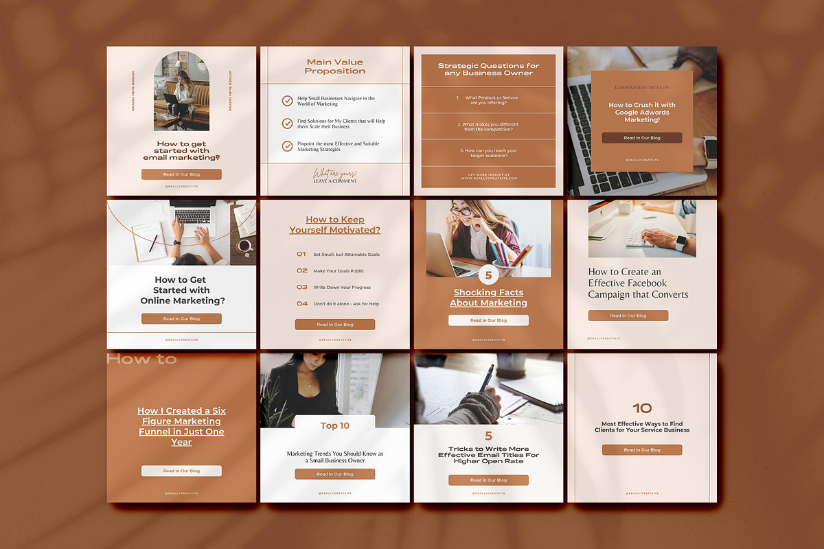 Marketing Pro Instagram Templates, a Social Media Template by AndrewPixel (Photo 4 of 15)