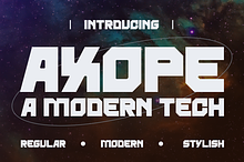 Axope - Modern Tech Font