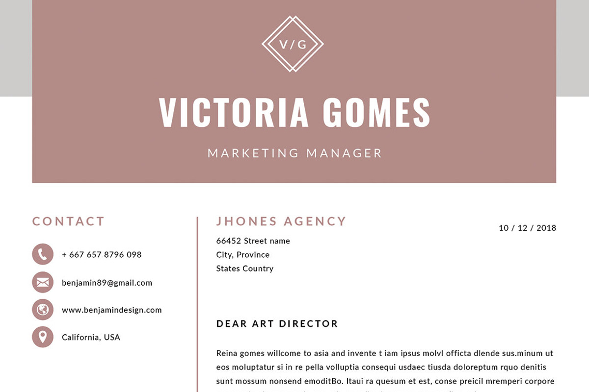 Resume/CV | Victoria, a Resume Template by Symie Design (Photo 6 of 7)
