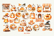 Cute Ghost Cafe, a Seasonal Illustration by Anna Design Studio (Thumbnail 3 of 13)